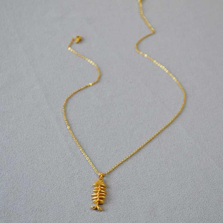 Gold Herringbone Necklace - Noelle-State of Style