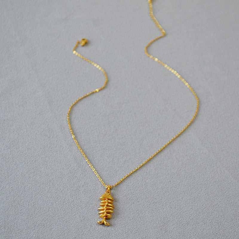 Gold Herringbone Necklace - Noelle-State of Style