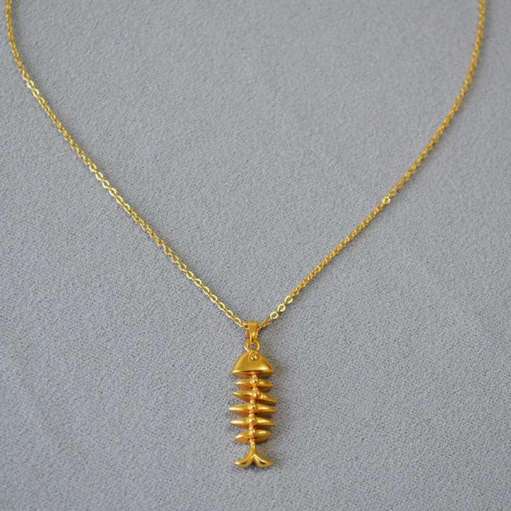 Gold Herringbone Necklace - Noelle-State of Style