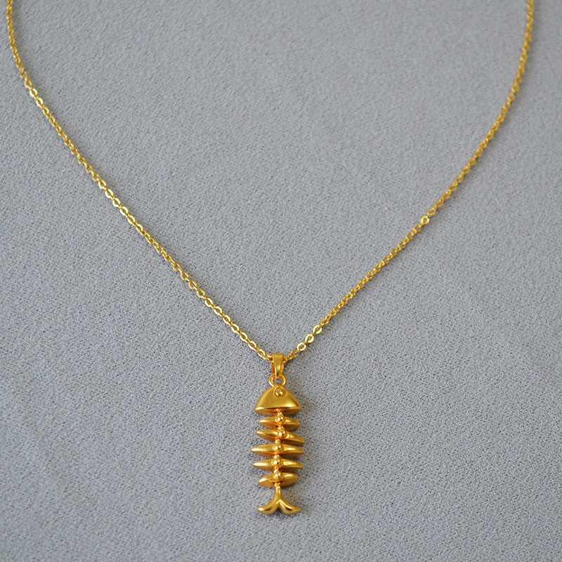 Gold Herringbone Necklace - Noelle-State of Style