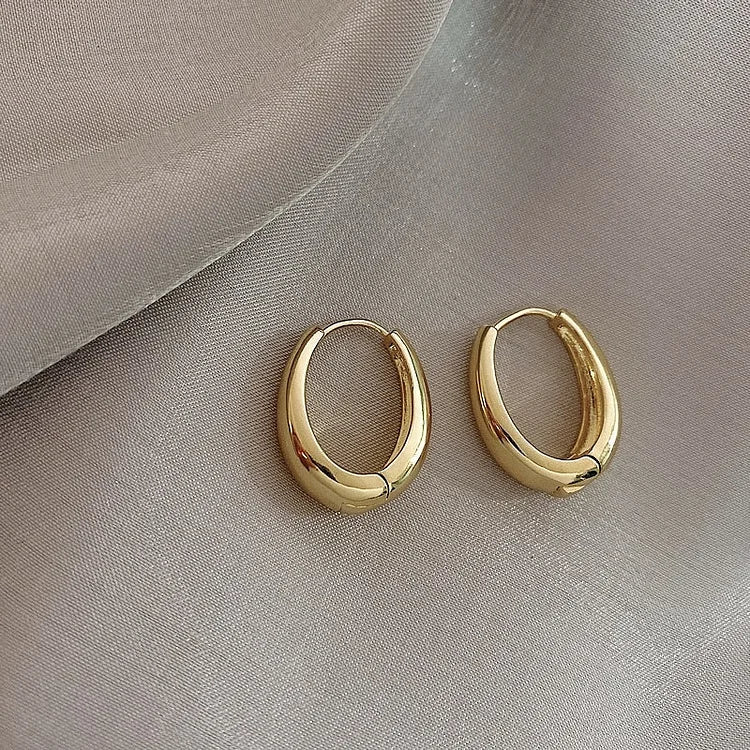 Gold Hoops Earrings - Elisa-State of Style