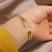 Gold Knot Crystal Bangle-GOLD-State of Style