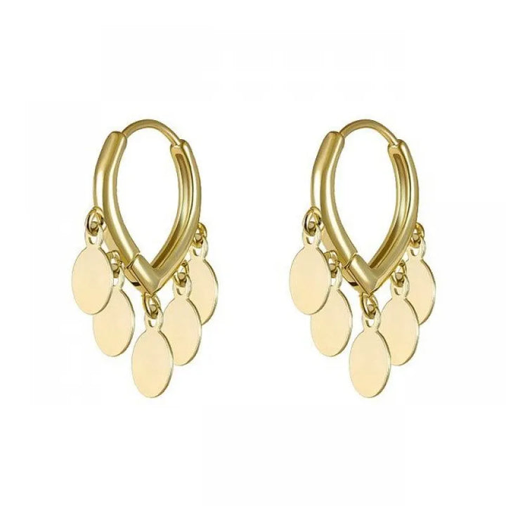 Golden Boho Hoop Earrings-GOLD-State of Style