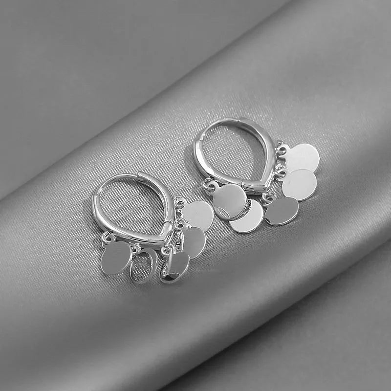 Golden Boho Hoop Earrings-SILVER-State of Style