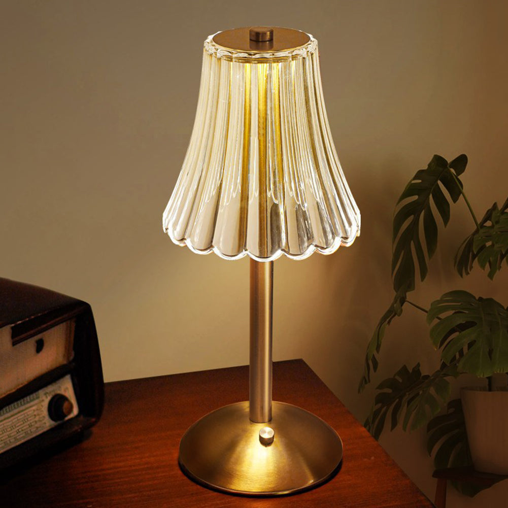 Golden Crystal Table Lamp - Aurora Luxe-Classic-State of Style