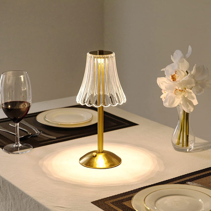 Golden Crystal Table Lamp - Aurora Luxe-Classic-State of Style