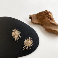 Golden Firework Zirconia Earrings – Livia-State of Style