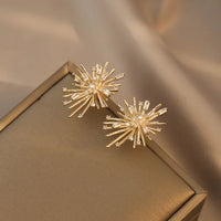 Golden Firework Zirconia Earrings – Livia-State of Style