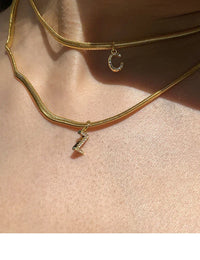 Golden Initials Necklace - Ella-A-State of Style