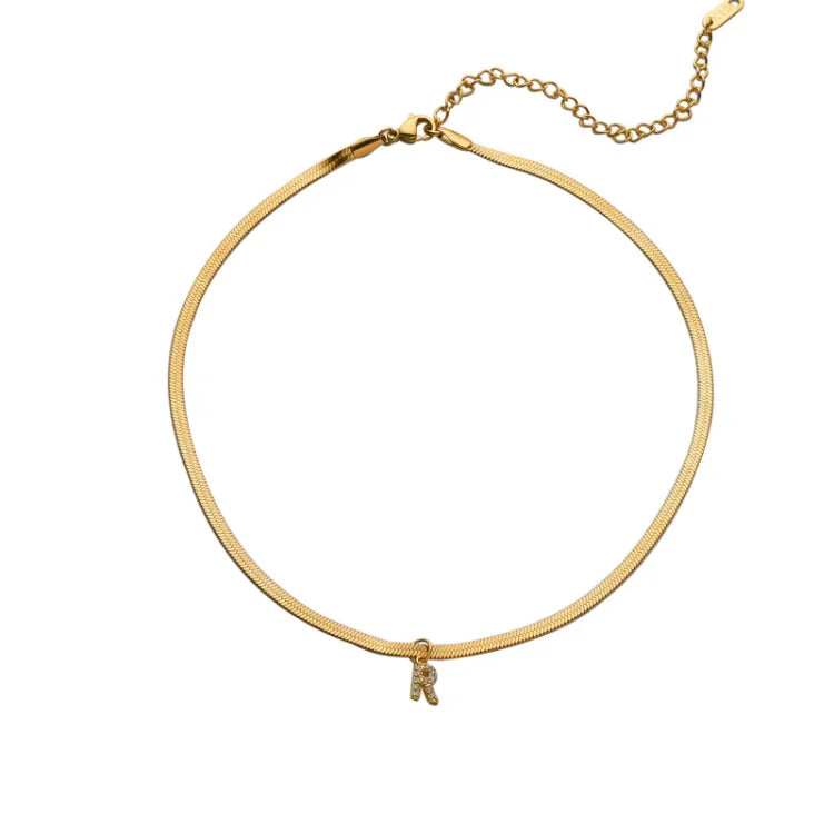 Golden Initials Necklace - Ella-A-State of Style
