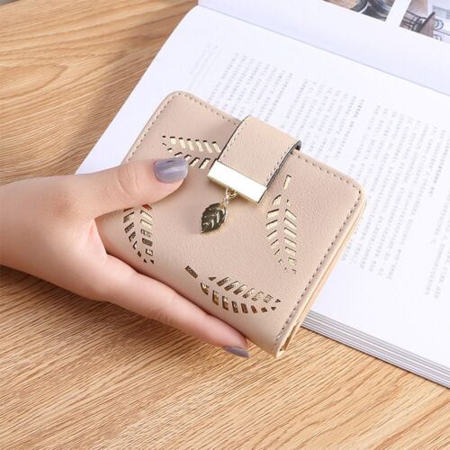 Golden Leaf PU Leather Wallet-Khaki-Short Wallet-State of Style