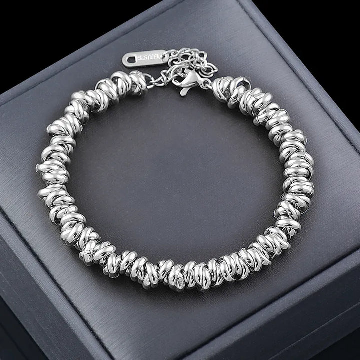 Golden Pearl Bracelet | Elegant Chain Jewellery-SILBER-State of Style