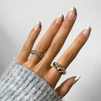 Golden Rope Dome Ring - Selene-5-State of Style