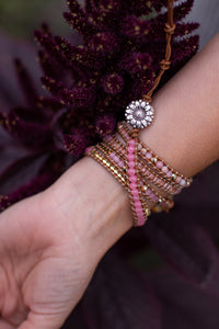 Golden Rose Quartz Bracelet – Amoria-State of Style