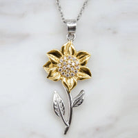 Golden Sunflower Necklace-State of Style