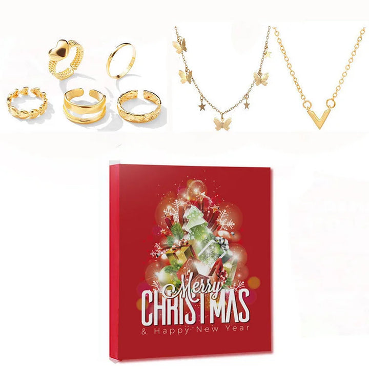 Gold/Silver Jewelry Advent Calendar - Livia-Box A-State of Style