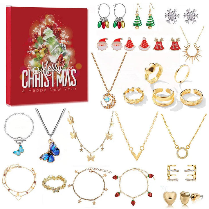 Gold/Silver Jewelry Advent Calendar - Livia-Box B-State of Style