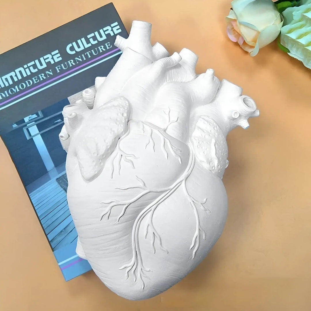 Greek Inspired Heart-Shaped Vase - Elena-Black-State of Style