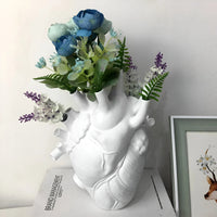 Greek Inspired Heart-Shaped Vase - Elena-Black-State of Style