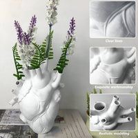 Greek Inspired Heart-Shaped Vase - Elena-Black-State of Style