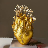 Greek Inspired Heart-Shaped Vase - Elena-Gold-State of Style