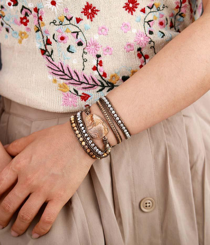 Grounding Healing Wrap Bracelet - Terran Harmony-State of Style
