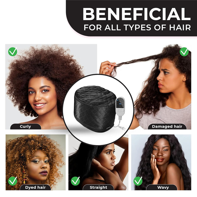 Hair Steamer for Deep Conditioning-Black-State of Style