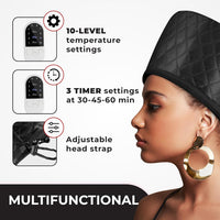 Hair Steamer for Deep Conditioning-Black-State of Style