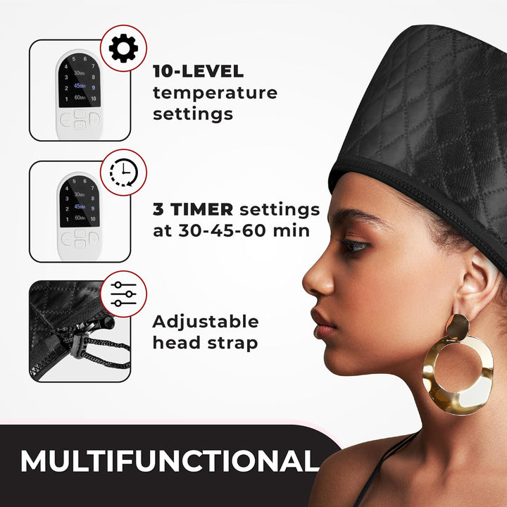 Hair Steamer for Deep Conditioning-Black-State of Style