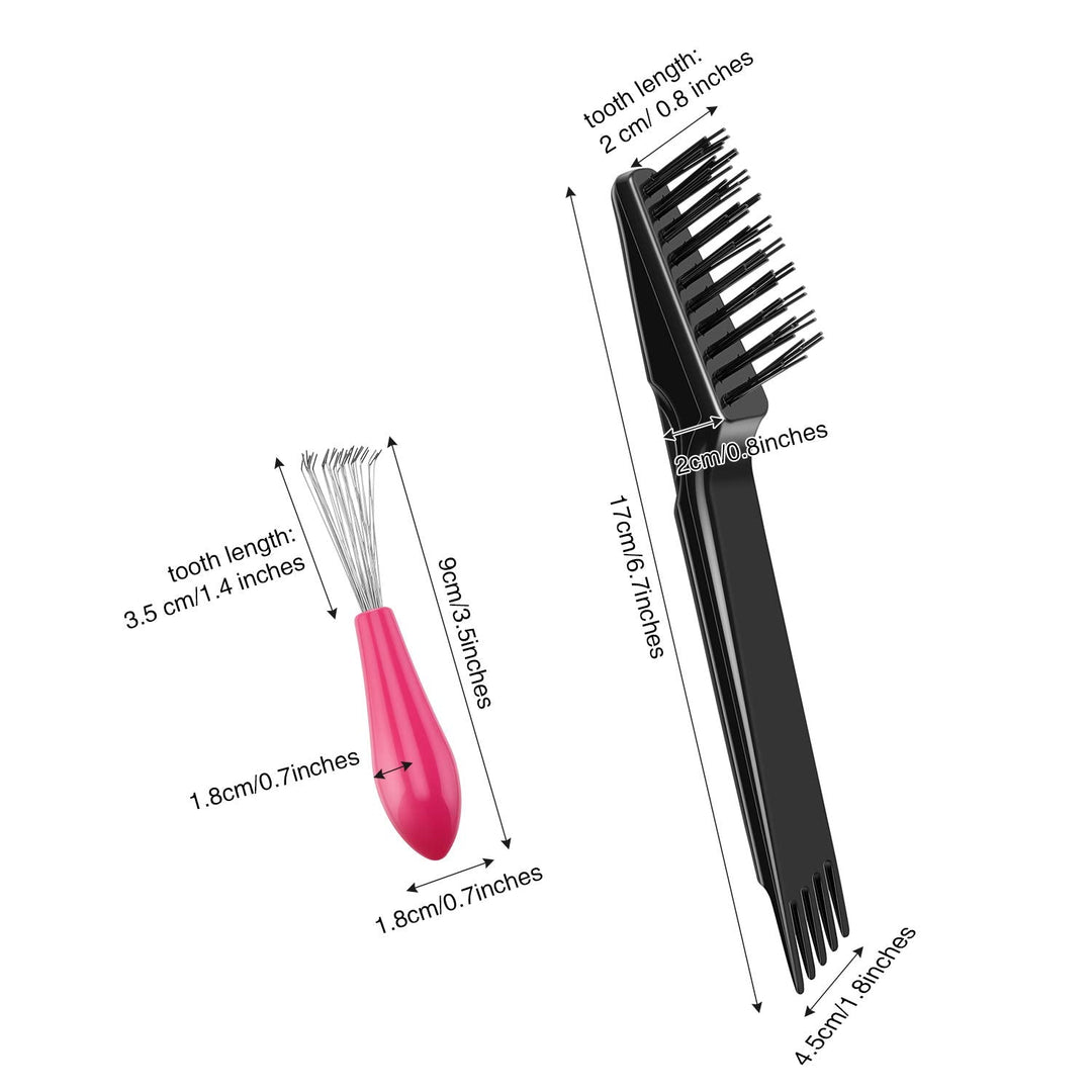 Hairbrush Cleaning Set – 2 Pieces-Black-State of Style