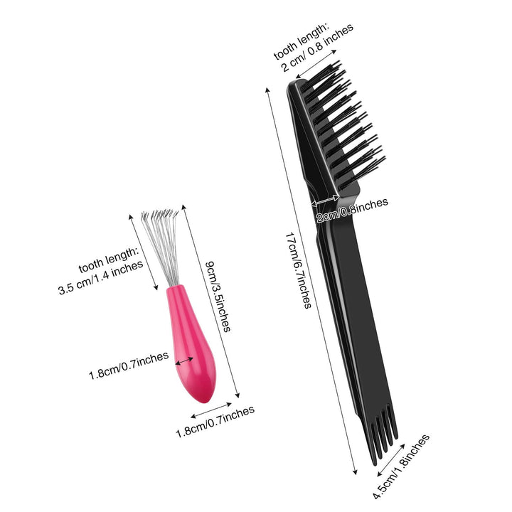 Hairbrush Cleaning Set – 2 Pieces-Black-State of Style