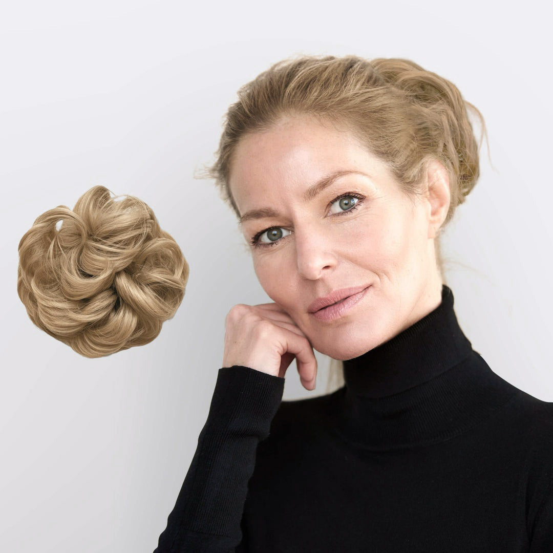 Hairextension Scrunchie – BunPop-Sand Blonde-State of Style