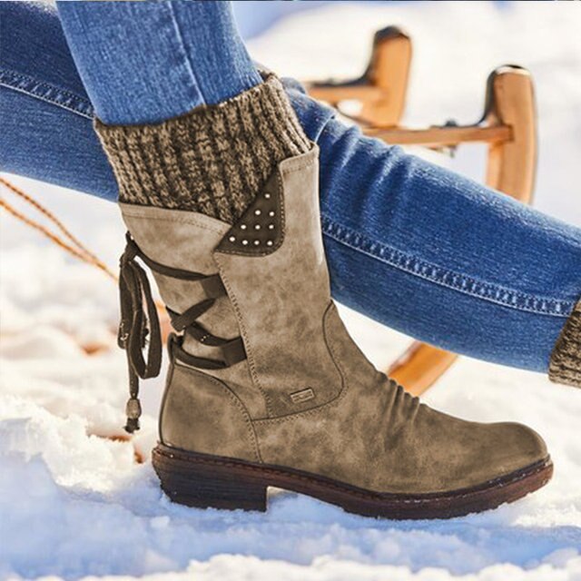Half-height Snow Boots for Women - Bianca-Brown-3.0-State of Style