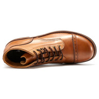 Handcrafted Leather Boots Ivan – Classic & Durable Design-Brown-6.0-State of Style