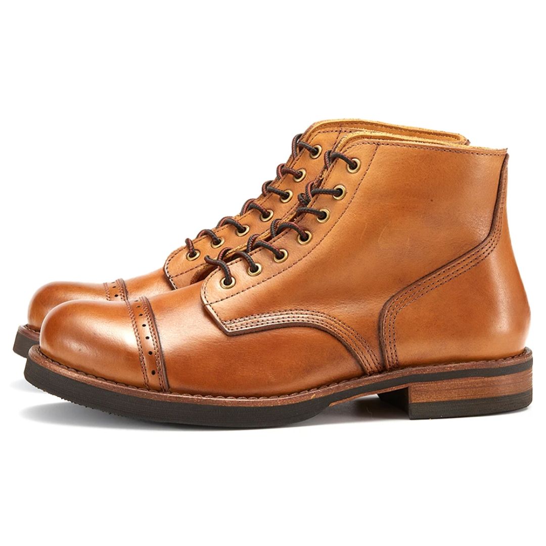 Handcrafted Leather Boots Ivan – Classic & Durable Design-Brown-6.0-State of Style