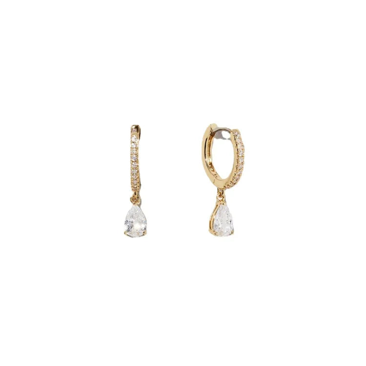 Handmade 14K Gold-Plated Zirconia Earrings – Valerie-State of Style