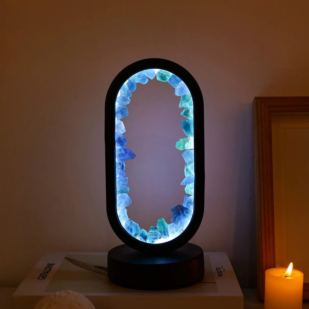 Handmade Amethyst Lamp - Serenith-Amethyst Raw Black-State of Style
