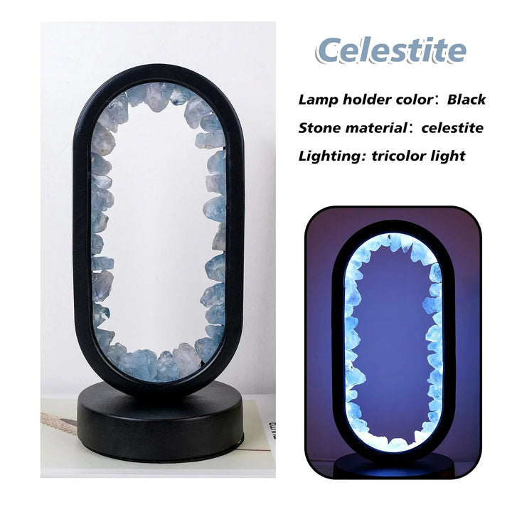 Handmade Amethyst Lamp - Serenith-Amethyst Raw Black-State of Style