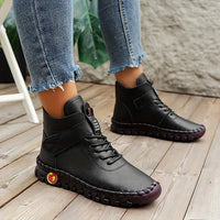 Handmade Comfort Sneaker Boots - Amara-Beige-5-State of Style