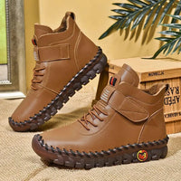 Handmade Comfort Sneaker Boots - Amara-Beige-5-State of Style