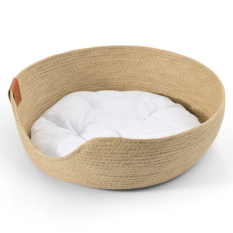 Handmade Comfortable Bed for Cats - LuxeSnooze-Cradle + white bed-S-State of Style