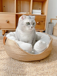 Handmade Comfortable Cat Bed - LuxeSnooze-S-Basket-State of Style