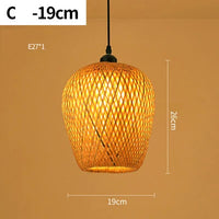 Handmade Rattan Pendant Lamp - RayaLicht-A - 40 cm-State of Style