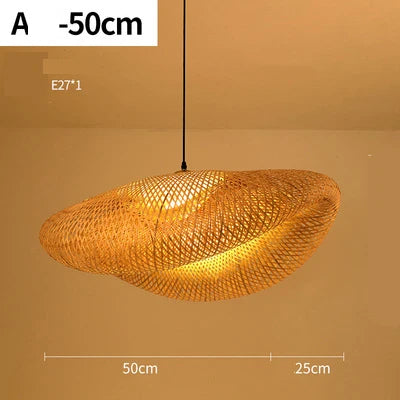 Handmade Rattan Pendant Lamp - RayaLicht-B - 50 cm-State of Style