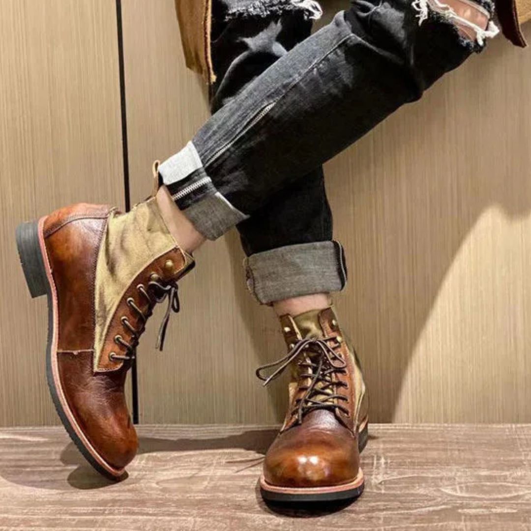 Handmade Retro Ankle Boots Bernard – Vintage Slip-On Comfort-5.0-State of Style
