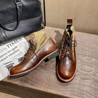 Handmade Retro Ankle Boots Bernard – Vintage Slip-On Comfort-5.0-State of Style