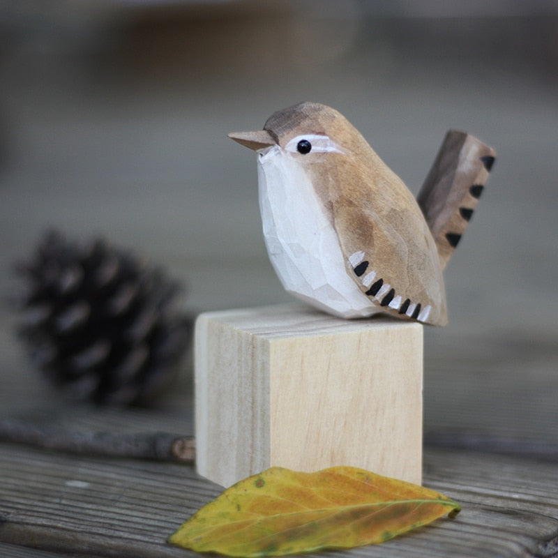 Handmade Wooden Birds - AuriBirds-Winter king-State of Style