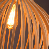 Handmade Wooden Pendant Lamp - RustikAura-Classic wood-23 cm-State of Style