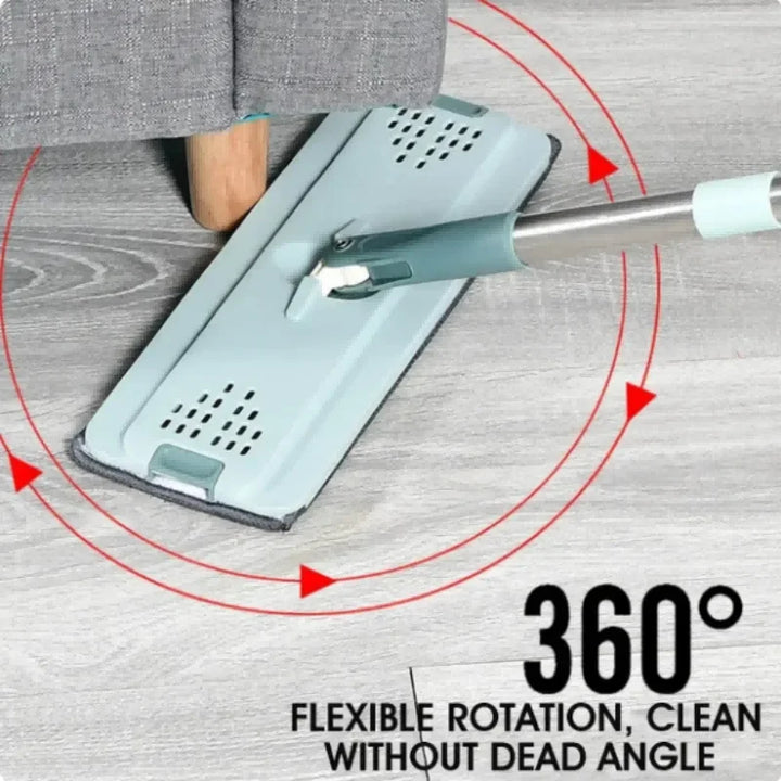 Handsfree Flat Press Mop with Bucket - FlexiMop-3 cloths-State of Style