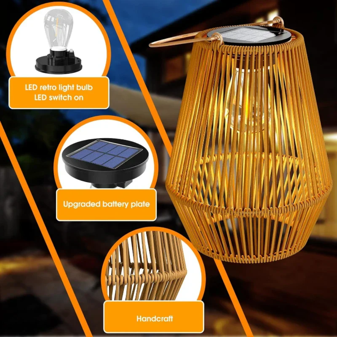 Handwoven Waterproof Solar Garden Lamp - SunWeave-State of Style